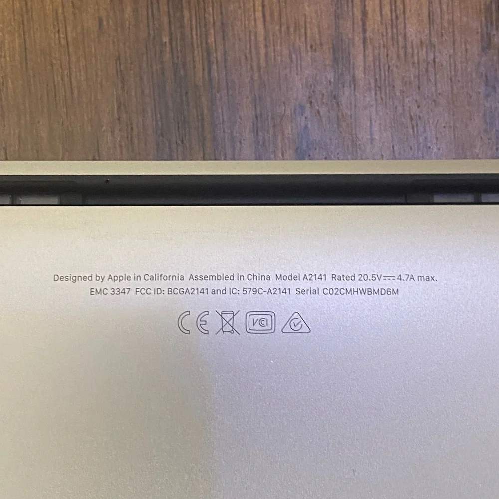 macbook pro 16 inch 2019